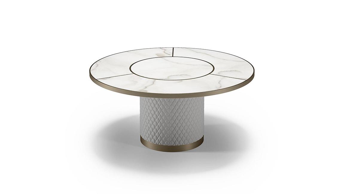 SIGNORE DEGLI ANELLI 72 STEEL QUILTED餐桌