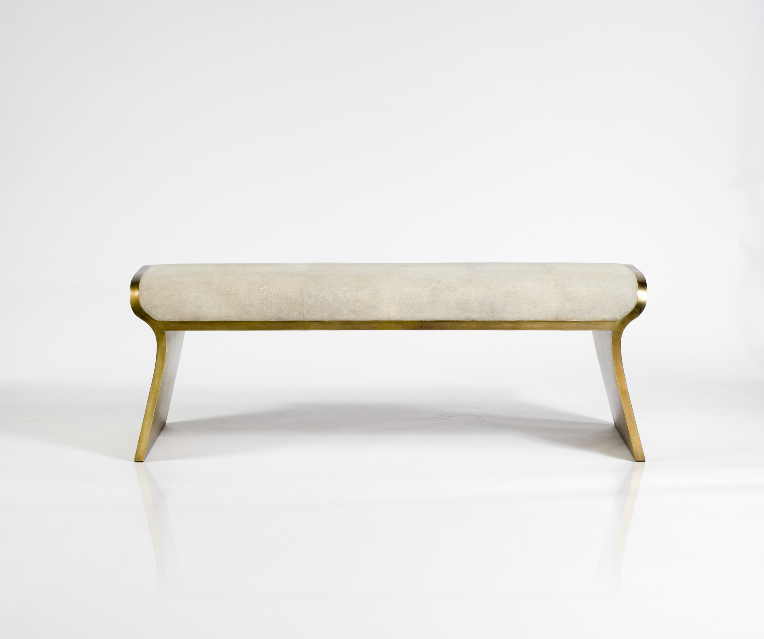 KIFU PARISDandy Day Bench Shagreen wBronze-Patina长凳